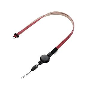 エレコム スマートフォン用「のびぃ?るストラップ」レッド MPA-ST02RD