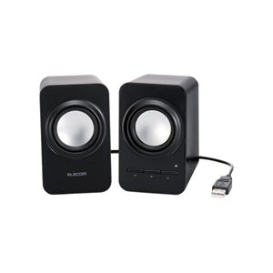 エレコム コンパクトUSBスピーカ/2.1W/バスレフ式/ブラック MS-P05UBK