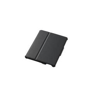 エレコム iPad 2012用 ソフトレザーカバー 4段階調節タイプ/液晶保護フィルム付/ライトブラック TB-A12PLF2BKL