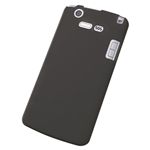 エレコム docomo MEDIAS X (N-07D)用 シリコンケース/液晶保護フィルム付/ブラック PD-NCM7SCBK