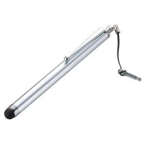 エレコム iPhone3/3G/4/4SiPad/iPad2/iPod touch用 抗菌加工タッチペン/シルバー P-TPVLSV