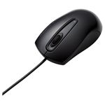 エレコム Blue LEDマウス/3ボタン/USB/ブラック M-BL12UBBK