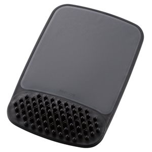 エレコム リストレスト一体型 気持ちいいマウスパッド(ハードタイプ)/ブラック MP-121BK