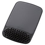 エレコム リストレスト一体型 気持ちいいマウスパッド(ハードタイプ)/ブラック MP-121BK