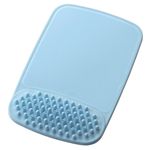 エレコム リストレスト一体型 気持ちいいマウスパッド(ハードタイプ)/ブルー MP-121BU