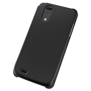 エレコム docomo Optimus it L-05D用 シェルカバー/液晶保護フィルム付/ブラック PD-L05PVBK