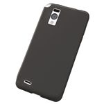 エレコム docomo Optimus it L-05D用 シリコンケース/液晶保護フィルム付/ブラック PD-L05SCBK