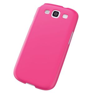 エレコム docomo GALAXY S3 SC-06D用 シェルカバー/液晶保護フィルム付/ピンク PD-SCS3PVPN
