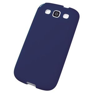 エレコム docomo GALAXY S3 SC-06D用 シリコンケース/液晶保護フィルム付/ブルー PD-SCS3SCBU