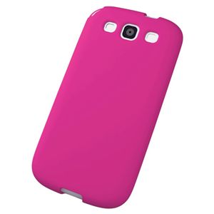エレコム docomo GALAXY S3 SC-06D用 シリコンケース/液晶保護フィルム付/ピンク PD-SCS3SCPN