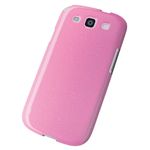 エレコム Galaxy S 3 SC-06D用ソフトケース 液晶保護フィルム付 ラメ ピンク PD-SCS3UCBPN