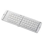 エレコム Bluetooth折りたたみキーボード/パンタグラフ/日本語70キー/ホワイト TK-FBP047EWH