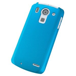 エレコム docomo ARROWS X F-10D用 シェルカバー/液晶保護フィルム付/ブルー PD-F10PVBU