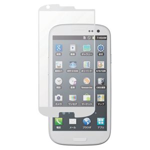 エレコム docomo GALAXY S3 SC-06D用 気泡ゼロフィルム(スムースタッチ)/ホワイト PD-SCS3FLBSWH