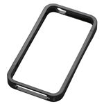 エレコム iPhone 4/4S用 アルミバンパー/液晶保護フィルム付/ブラック PS-A11ALBBK