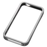 エレコム iPhone 4/4S用 アルミバンパー/液晶保護フィルム付/ガンメタリック PS-A11ALBSVD