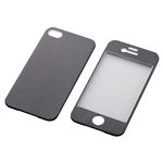 エレコム iPhone 4/4S用 アルミパネル/液晶保護フィルム付/ブラック PS-A11ALPBK