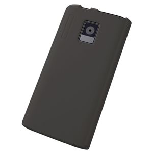 エレコム docomo ELUGA power P-07D用 シリコンケース/液晶保護フィルム付/ブラック PD-PA07DSCBK