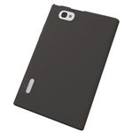 エレコム docomo Optimus Vu L-06D用シリコンケース 液晶保護フィルム付 ブラック PD-L06SCBK