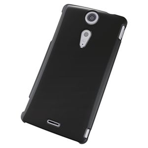 エレコム docomo Xperia GX SO-04D用シェルカバー 液晶保護フィルム付 ブラック PD-SOX8PVBK