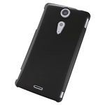 エレコム docomo Xperia GX SO-04D用シェルカバー 液晶保護フィルム付 ブラック PD-SOX8PVBK