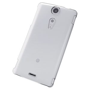 エレコム docomo Xperia GX SO-04D用シェルカバー 液晶保護フィルム付 クリア PD-SOX8PVCR