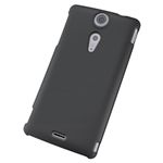 エレコム docomo Xperia GX SO-04D用シェルカバー 液晶保護フィルム付 マット ブラック PD-SOX8PVRBK