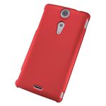 エレコム docomo Xperia GX SO-04D用シェルカバー 液晶保護フィルム付 マット レッド PD-SOX8PVRRD