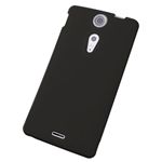 エレコム docomo Xperia GX SO-04D用シリコンケース 液晶保護フィルム付 ブラック PD-SOX8SCBK