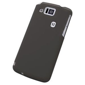 エレコム au AQUOS PHONE CL IS17SH用 シリコンケース/液晶保護フィルム付/ブラック PA-SH17SCBK