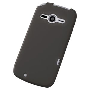 エレコム docomo ARROWS me F-11D用 シリコンケース/液晶保護フィルム付/ブラック PD-F11SCBK