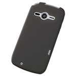 エレコム docomo ARROWS me F-11D用 シリコンケース/液晶保護フィルム付/ブラック PD-F11SCBK