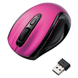 エレコム 5ボタン ワイヤレス(2.4GHz)BlueLEDマウス/ピンク M-BL09DBPN