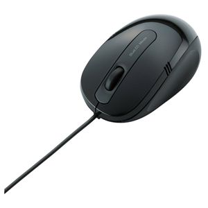 エレコム 3ボタン 有線BlueLEDマウス/小型サイズ/ブラック M-BL16UBBK