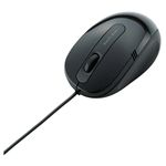 エレコム 3ボタン 有線BlueLEDマウス/小型サイズ/ブラック M-BL16UBBK