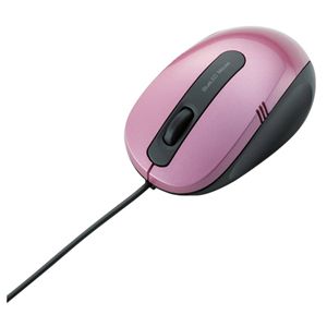 エレコム 3ボタン 有線BlueLEDマウス/小型サイズ/ピンク M-BL16UBPN