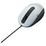 エレコム 3ボタン 有線BlueLEDマウス/小型サイズ/ホワイト M-BL16UBWH