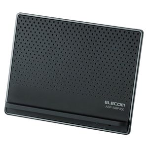 エレコム スマートフォン用 アクティブスピーカ/バスレフ型/単三乾電池・AC電源/ブラック ASP-SMP300BK