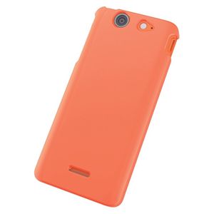 エレコム docomo Xperia SX SO-05D用 シェルカバー/液晶保護フィルム付/オレンジ PD-SOX9PVDR