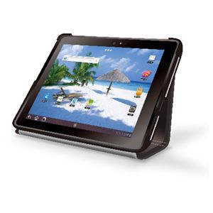 エレコム Panasonic ELUGA Live P-08D用 ソフトレザーケース(フラップ)/フィルム付/ブラック TBD-PAE08PLFBK