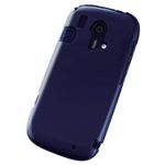 エレコム らくらくスマートフォン F-12D用シェルカバー 液晶保護フィルム付 ブルー PD-F12DPVBU