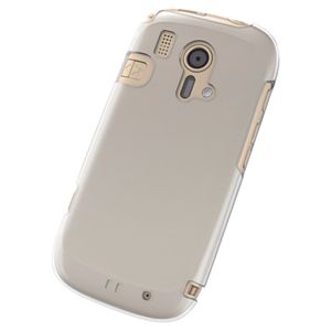 エレコム らくらくスマートフォン F-12D用シェルカバー 液晶保護フィルム付 クリア PD-F12DPVCR