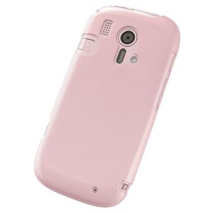 エレコム らくらくスマートフォン F-12D用シェルカバー 液晶保護フィルム付 ピンク PD-F12DPVPN