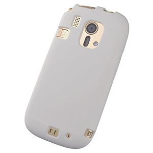 エレコム らくらくスマートフォン F-12D用シリコンケース 液晶保護フィルム付 クリア PD-F12DSCCR