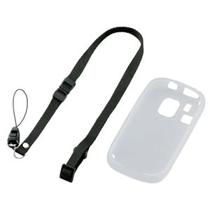 エレコム らくらくスマートフォン F-12D用スターティングセット クリア PD-F12DSTCR