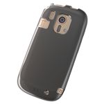 エレコム らくらくスマートフォン F-12D用ソフトケース 液晶保護フィルム付 ブラック PD-F12DUCBK