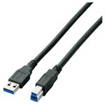 エレコム USB3.0ケーブル/USB3.0(Standard-A)オス-USB3.0(Standard-B)オス/1.0m U3C-AB10BK