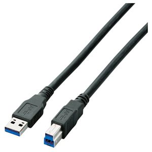エレコム USB3.0ケーブル/USB3.0(Standard-A)オス-USB3.0(Standard-B)オス/1.5m U3C-AB15BK
