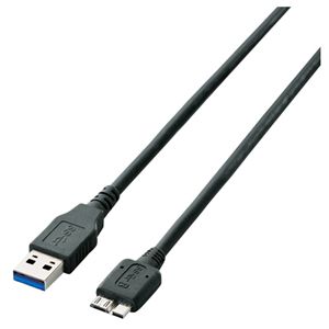 エレコム USB3.0ケーブル/USB3.0(Standard-A)オス-USB3.0(micro-B)オス/1.0m U3C-AMB10BK
