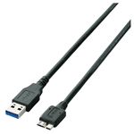 エレコム USB3.0ケーブル/USB3.0(Standard-A)オス-USB3.0(micro-B)オス/1.5m U3C-AMB15BK